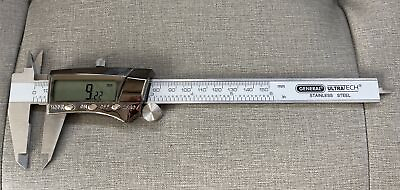 #ad General Tools 147 Digital Fractional Stainless Steel Caliper 6quot; Auto Off $22.00