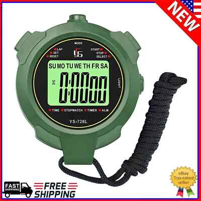 #ad Professional Electronic Digital Stopwatch Multifuction Handheld Training Timer $8.16