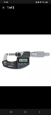 #ad Mitutoyo Digimatic Micrometer w Certification 293 340IP65 Digital Outside Micro $210.00