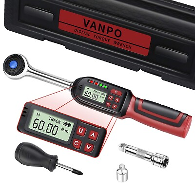 #ad 3 8 Inch Drive Digital Torque Wrench Electronic Torque Wrench 2.2 44.3 ft l... $123.88