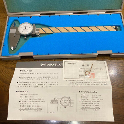 #ad Mitutoyo Dial Caliper 505 634 50 EX Measuring Instrument with Box LTD From JP $139.00
