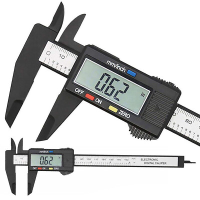#ad Vernier Caliper 0 150mm Measuring Tool 6 inch LCD Digital Electronic Carbon Cal $12.50