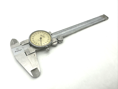 #ad Mitutoyo 6quot; Dial Caliper Vintage Inspection Machinist $97.97