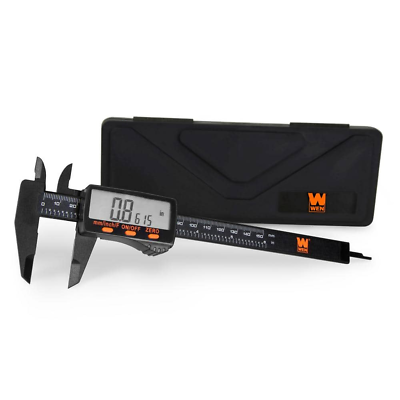 #ad 6.1 In. Electronic Digital Caliper With LCD Readout And Storage Case New $17.88