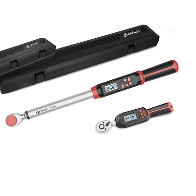 #ad 2Sets 3 8quot; amp; 1 2quot; Drive Digital Torque Wrench 99.5 ft lbs and 250.8 ft lbs Combo $146.99