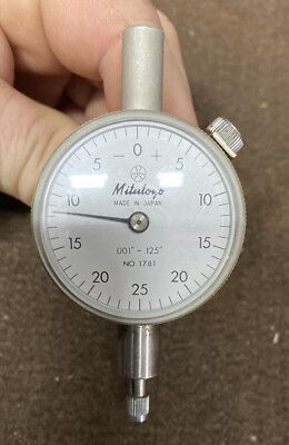 #ad Mitutoyo Dial Indicator 1781 .001quot; .125quot; 0 25 0 Machinist Tool Maker Inspection $65.00
