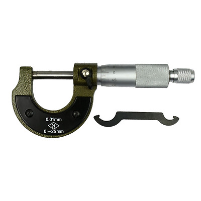 #ad Outside Micrometer Metal Premium Precision Carbide Tips 0.01mm 25mm $11.99