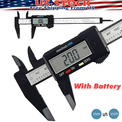 #ad #ad 6quot; 150mm Digital Caliper Micrometer LCD Gauge Vernier Electronic Measuring Ruler $7.18