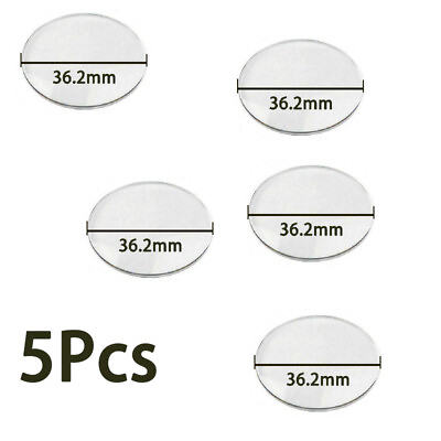 #ad 5pcs Mitutoyo Dial Caliper Replacement Part Crystal Cover Lid 36.2mm Diameter $14.01