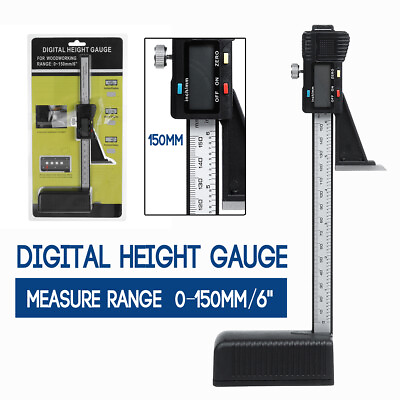 #ad 0 6quot; 150mm Digital Height Gage Gauge Electronic Caliper Metric Inch Vernier Tool $30.50