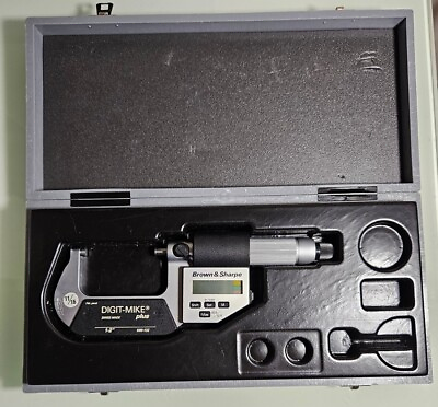 #ad Brown amp; Sharpe 1 2quot; Digital Micrometer 599 102 with Case $50.00