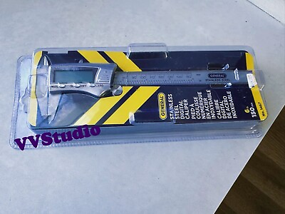 #ad #ad General Tools 6quot; Digital Caliper Stainless Steel NEW SEALED SAME DAY SHIP $28.99