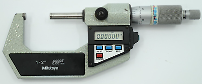 #ad Mitutoyo 293 722 Outside Electronic Micrometer 1 2quot; x .00005quot; Carbide Tips $119.99