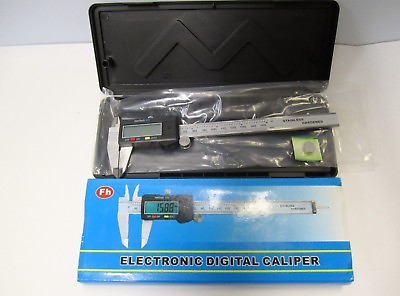 #ad L@@K Fh Stainless Hardened Electronic Digital Caliper w Battery amp; Case NEW $29.99