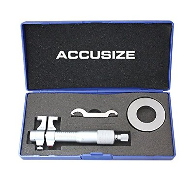 #ad 1 2#x27;#x27; by 0.001#x27;#x27; Inside Micrometer in Fitted Case Satin Chrome Finished Eg0... $99.56