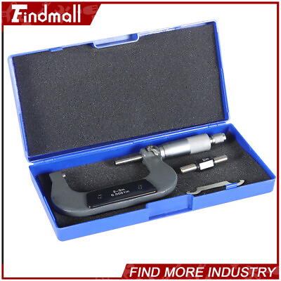 #ad Findmall 2 3 Inch amp; 0.0001 Inch Outside Micrometer Carbide Tipped Micrometer New $30.89