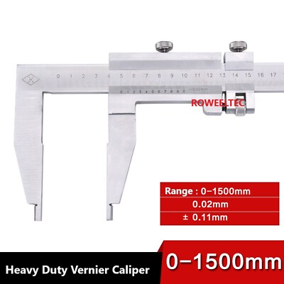 #ad 60quot; 150cm Heavy Duty Vernier Caliper stainless fine adjustment 5quot; jaw depth a $322.20
