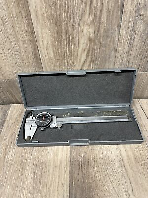 #ad 6 In Dial Caliper Stainless Steel Shockproof 0.001 In Of One Inch With Case $14.99