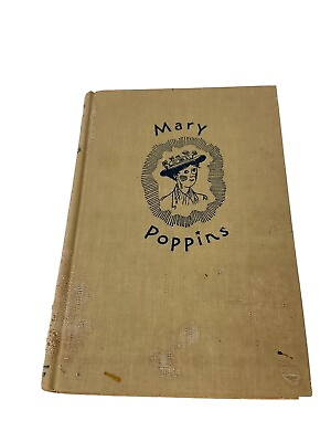 #ad Mary Poppins Book By P.L. Travers 1934 1st Edition Published by Harcourt Brace $124.95