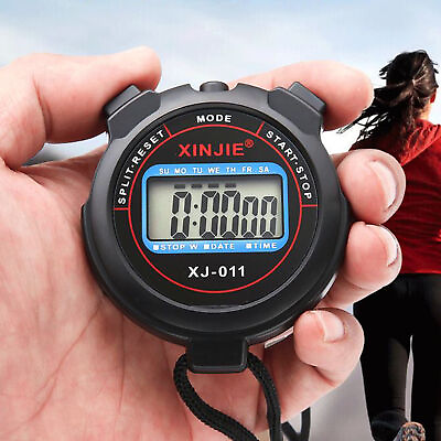 #ad Digital Handheld Sports Stopwatch Stop Watch Timer Alarm Counter UK Seller $8.99