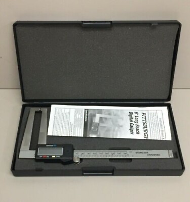 #ad Pittsburgh 6 in Long Reach Digital Caliper Accurately measure within 0.001 $45.95