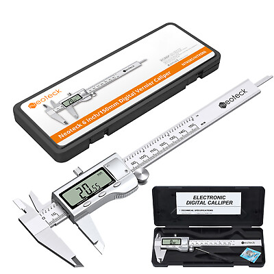 #ad #ad Neoteck Digital Caliper VernierFeeler Set 6quot;Stainless Steel Micrometer 0.0005quot; $24.85