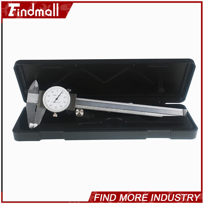 #ad Findmall 6quot; 0.001quot; Dial Caliper Stainless Steel Shockproof Of One Inch New $20.60