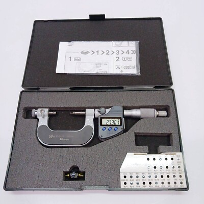 #ad Mitutoyo Digimatic Outside Screw Micrometer 326 252 30 TMC 50MX Range 25 50mm $175.00