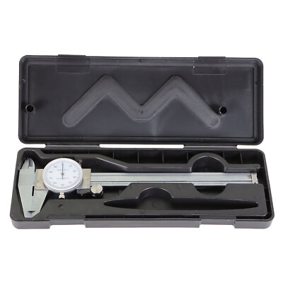 #ad 6 In Dial Caliper Stainless Steel Shockproof 0.001 In Of One Inch With Case $22.41