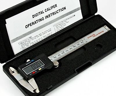 #ad 6quot; Digital Electronic Vernier Caliper Measuring Tool with LCD Display 150mm XhNK $9.29