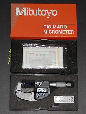 #ad 🇯🇵 Mitutoyo 323–350–30 Digimatic Carbide Disc 0–1quot; Micrometer ⭐⭐⭐⭐⭐ $291.94