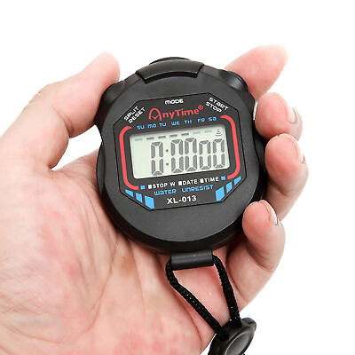 #ad Sports Digital Handheld Stopwatch Sports Stopwatch Stop Watch Timer Alarm Timer $10.09