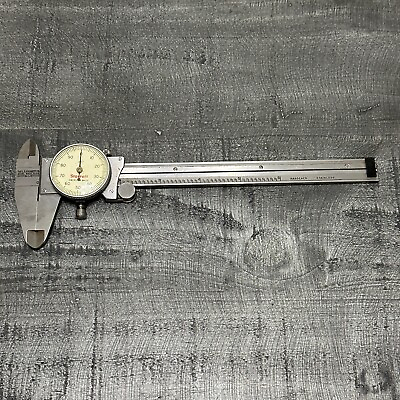 #ad Starrett 120 6quot; Dial Calipers with Case $129.95