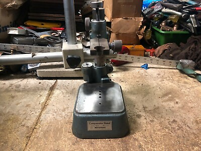 #ad MACHINIST TOOLS LATHE MILL Mitutoyo Indicator Comparator Gage Stand BsmT $119.99