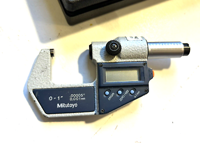 #ad Mitutoyo 293 721 30 Digital Micrometer 0 1quot; .00005quot; 0.001mm w Case UNTESTED $50.00