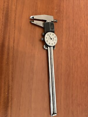 #ad #ad Mitutoyo 6quot; Dial Caliper 537 110 Stainless Hardened Shock Proof .001quot; VTG w CASE $82.00